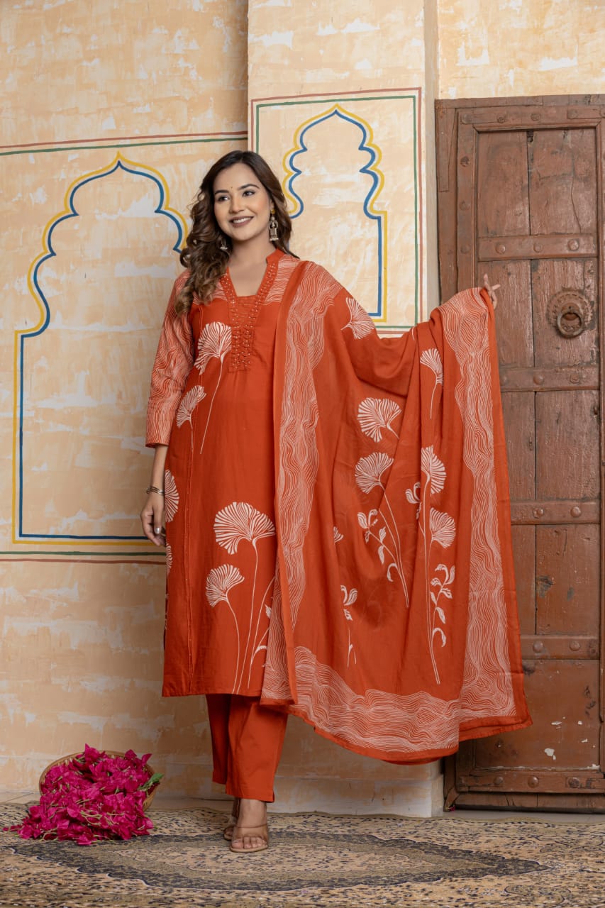Daily Wear Cotton Kurta set